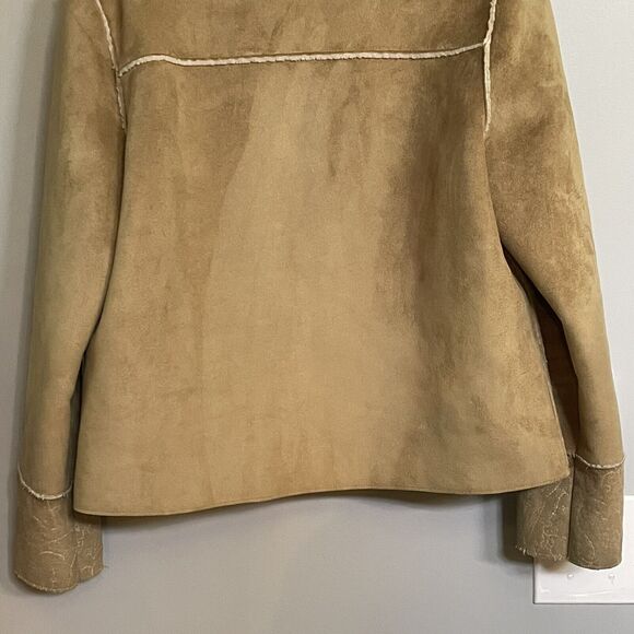 Ralph Lauren Jacket Brown Floral Embroidered Polyester Women Large EUC - Picture 7 of 13